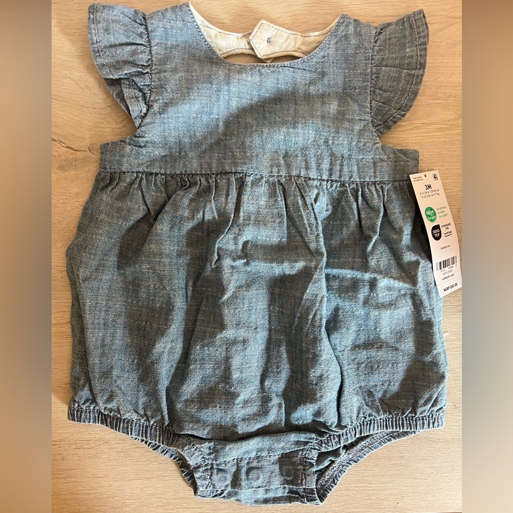 OshKosh B'gosh Classic Blue Denim Romper